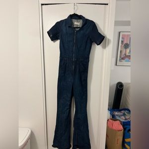 Free People Denim Jumpsuit